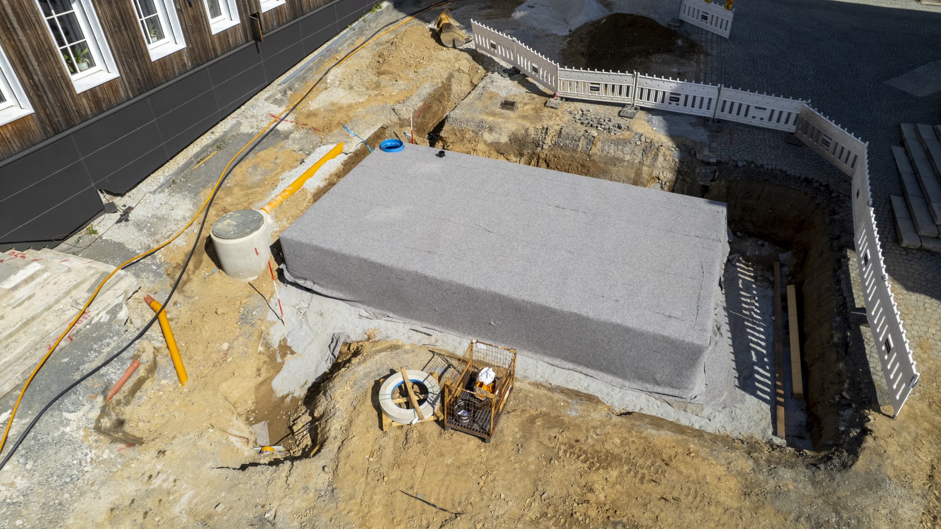 Drohnenaufnahme Neubau Passau Umland Projektbegleitung